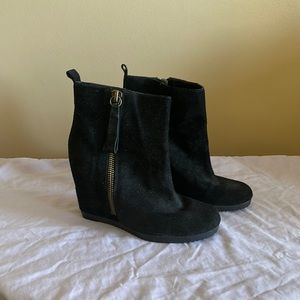 Nine West Black Suede Booties